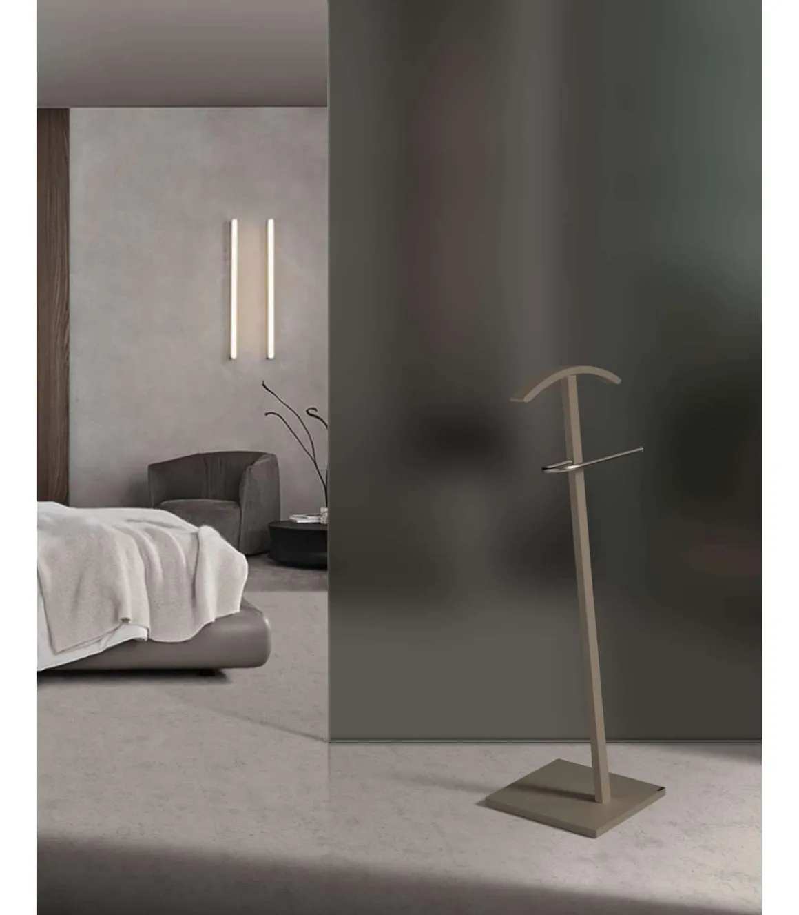 Galán 302 herraje cromo satinado lacado moka, 112 cm(alto)46 cm(ancho)32 cm(largo)