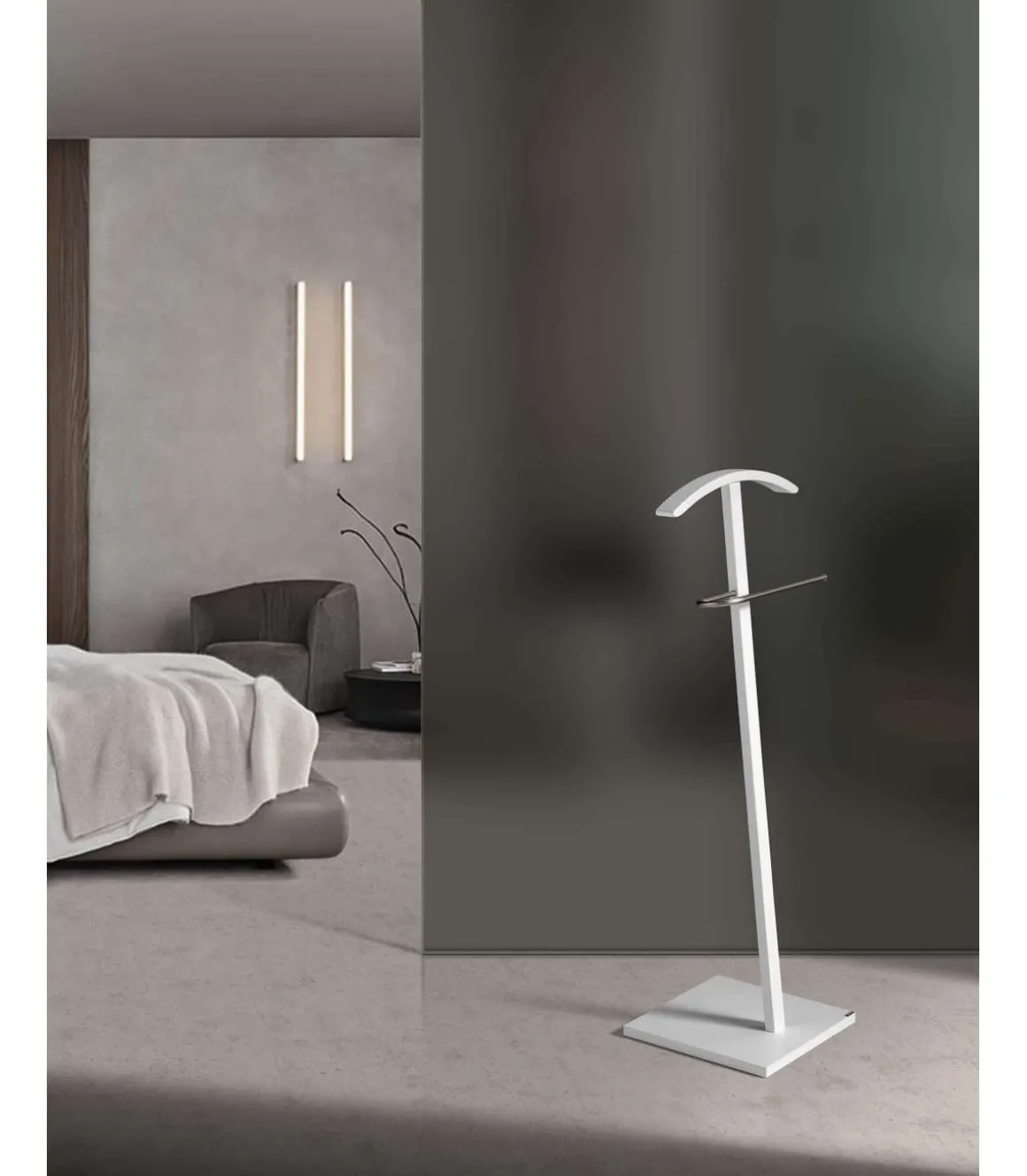 Galán 302 herraje cromo satinado lacado blanco, 112 cm(alto)46 cm(ancho)32 cm(largo)