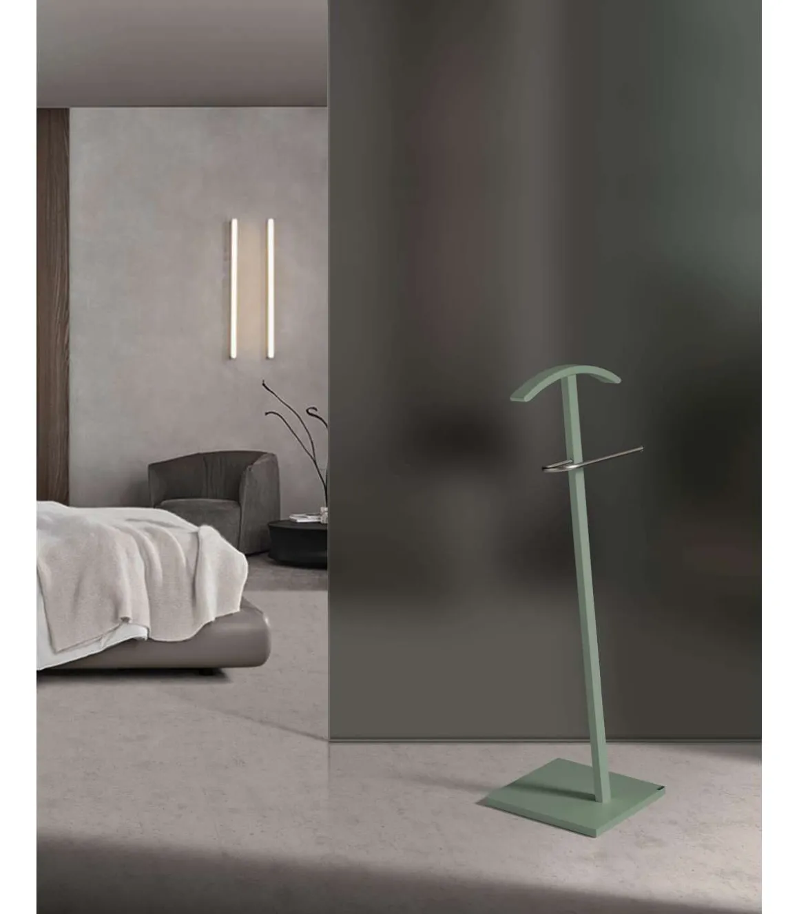 Galán 302 herraje cromo satinado lacado verde, 112 cm(alto)46 cm(ancho)32 cm(largo)