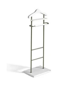 Galán 313 herraje cromo satinado lacado blanco, 110cm(alto) 45cm(ancho) 28cm(largo)