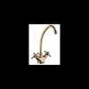 Grifo Monobloc Fregadero Atenas Curvo Bronce, 29cm(alto) 15.4cm(largo).