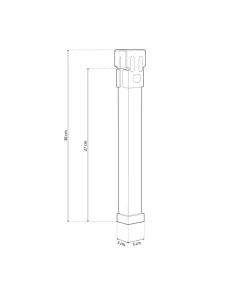 Juego de 4 patas abrazadera para somier de laminas de madera 30 X 30 mm .
