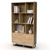 Librería Oslo acabado roble gold, 180cm(alto) 100cm(ancho) 30cm(fondo)