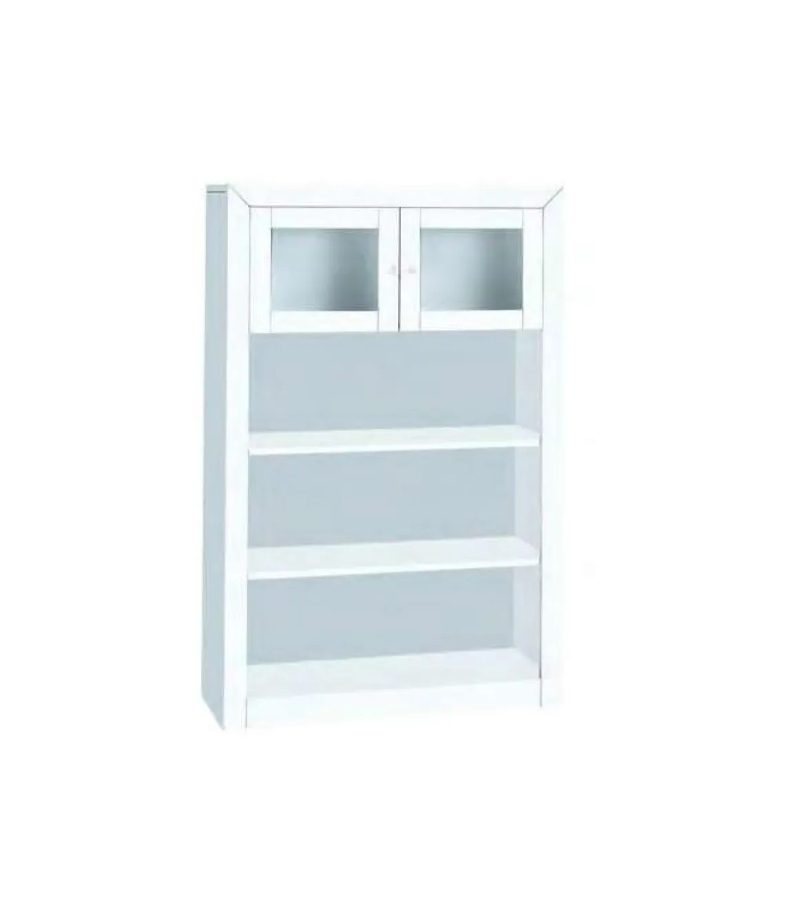 Libreria con estanterias para salón o cocina acabado lacado blanco 151,5 cm(alto)100 cm(ancho)37 cm(largo)