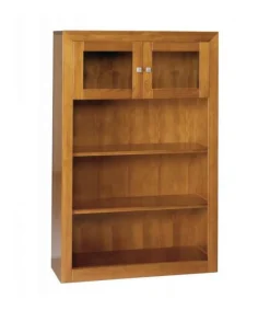 Libreria 2 puertas en madera maciza 151.5 cm(alto)100 cm(ancho)37 cm (largo)