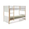 Litera 90 cm Tiana cera blanco/natural Largo: 200 cm Ancho: 104.5 cm Alto: 155 cm