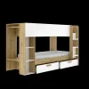 Litera juvenil Aria acabado nordic/blanco, 150cm(alto) 246cm(ancho) 110cm(largo)