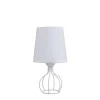 Lámpara de mesa Hilda en acabado blanco 26 cm(alto)13 cm(ancho)13 cm(largo)