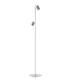 Lámpara de pie Bolzano acabado niquel satinado 150 cm(alto) 20 cm(ancho) 20 cm (fondo)