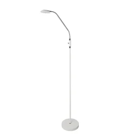 Lámpara de pie led modelo Denis acabado blanco 165 cm(alto) 23 cm(ancho) 43 cm(fondo