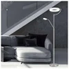 Lámpara de pie led modelo Rieti acabado niquel satinado 174 cm(alto)30 cm(ancho)40 cm(largo)