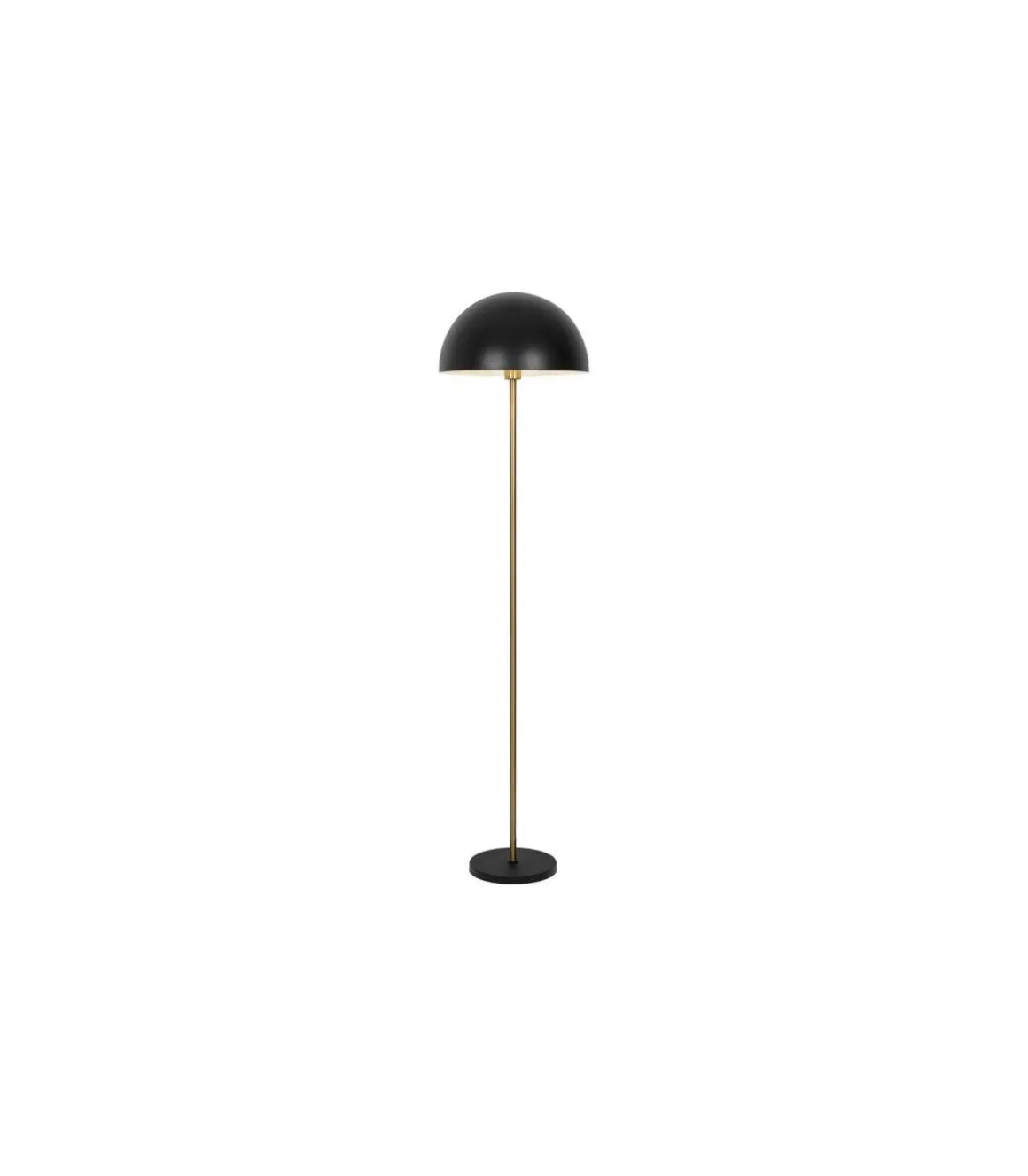 Lámpara de pie modelo Marnau acabado negro/cuero, 166cm(alto) 40cm(ancho) 40cm(largo).