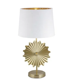 Lámpara de sobremesa rinconera modelo Oris acabado dorado 62cm(alto) 33cm(ancho)