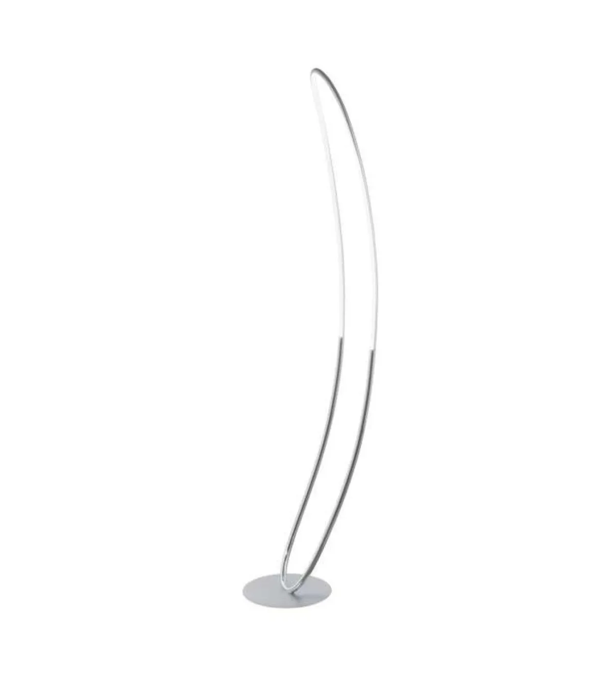 Lámpara led de pie para salón cromo modelo Mya, 162 cm(alto) 29 cm(ancho)18 cm(fondo).