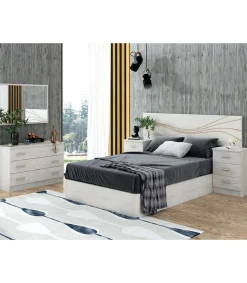Marco espejo para dormitorio modelo Kansas acabado artico, 86cm(ancho) 65cm(alto) 1.5cm(fondo).