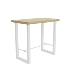 Mesa Alta Bar loft roble nordish/blanco, 100 cm(alto)120 cm(ancho)70 cm(largo)