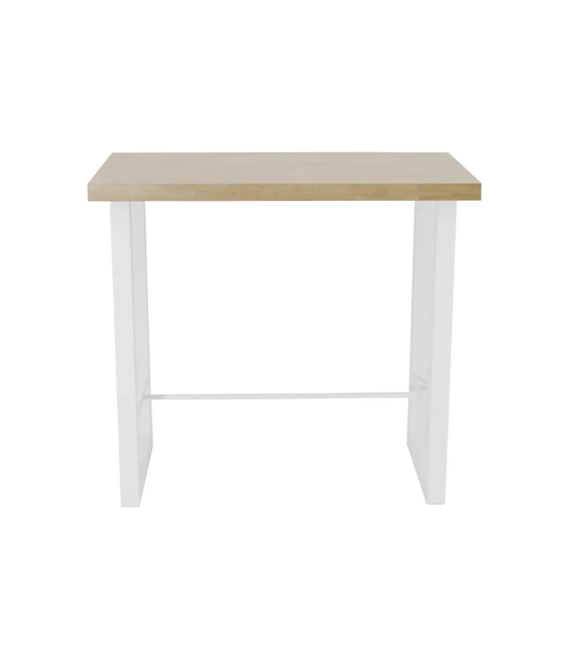 Mesa Alta Bar loft roble nordish/blanco, 100 cm(alto)120 cm(ancho)70 cm(largo)