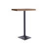 Mesa Alta Bar Moss acabado roble oscuro/negro, 110cm(alto) 60cm(ancho) 60cm(largo)