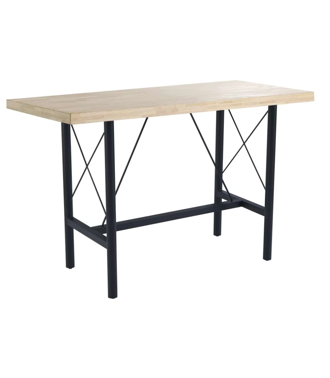 Mesa Alta Bar Tams acabado roble nordish, 100cm(alto) 160cm(ancho) 70m(largo)
