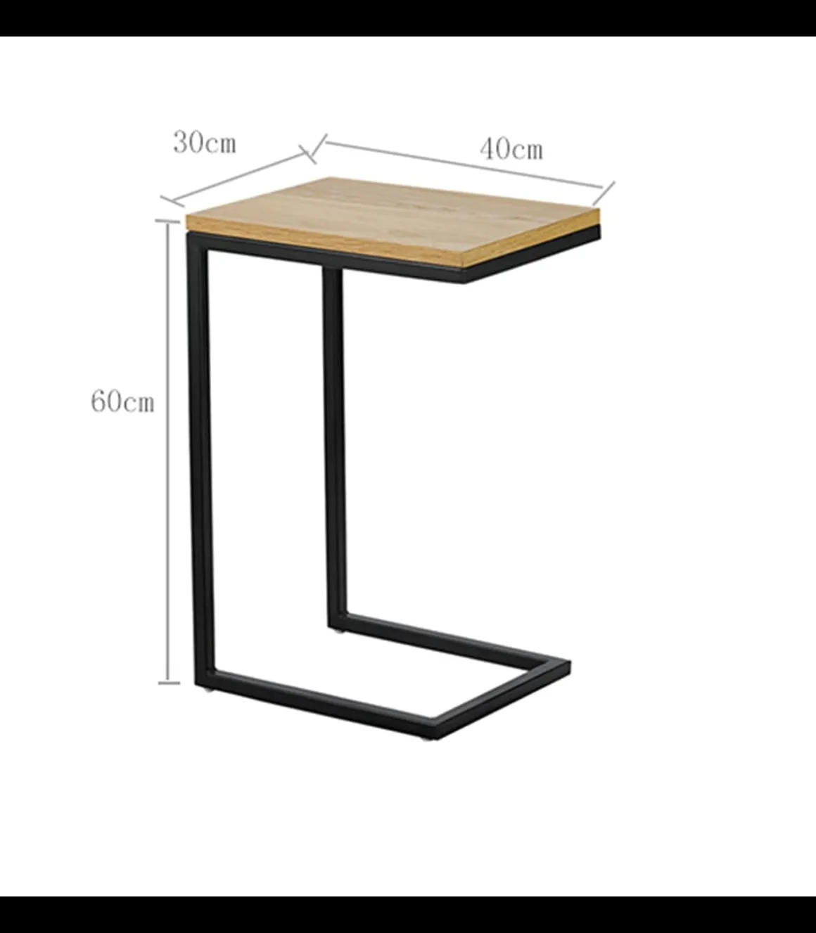 Mesa auxiliar Asón, 60cm(alto) 40cm(ancho) 30cm(fondo).