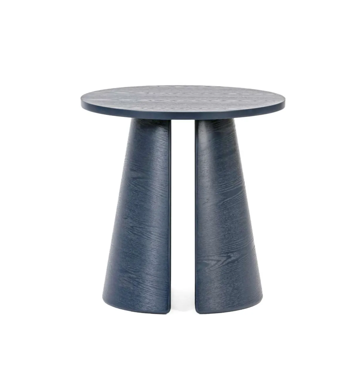 Mesa auxiliar de rincón modelo Cep acabado azul, 50cm(ancho) 50.1cm(alto) 50cm (largo)