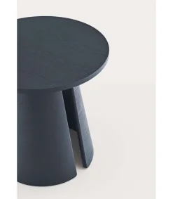 Mesa auxiliar de rincón modelo Cep acabado azul, 50cm(ancho) 50.1cm(alto) 50cm (largo)
