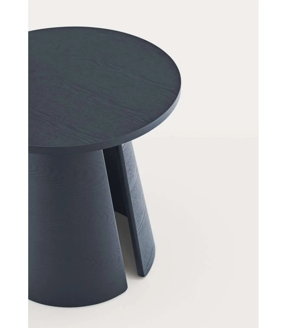 Mesa auxiliar de rincón modelo Cep acabado azul, 50cm(ancho) 50.1cm(alto) 50cm (largo)