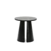 Mesa auxiliar de rincón modelo Cep acabado negro, 50cm(ancho) 50.1cm(alto) 50cm (largo)