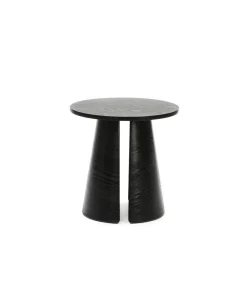 Mesa auxiliar de rincón modelo Cep acabado negro, 50cm(ancho) 50.1cm(alto) 50cm (largo)