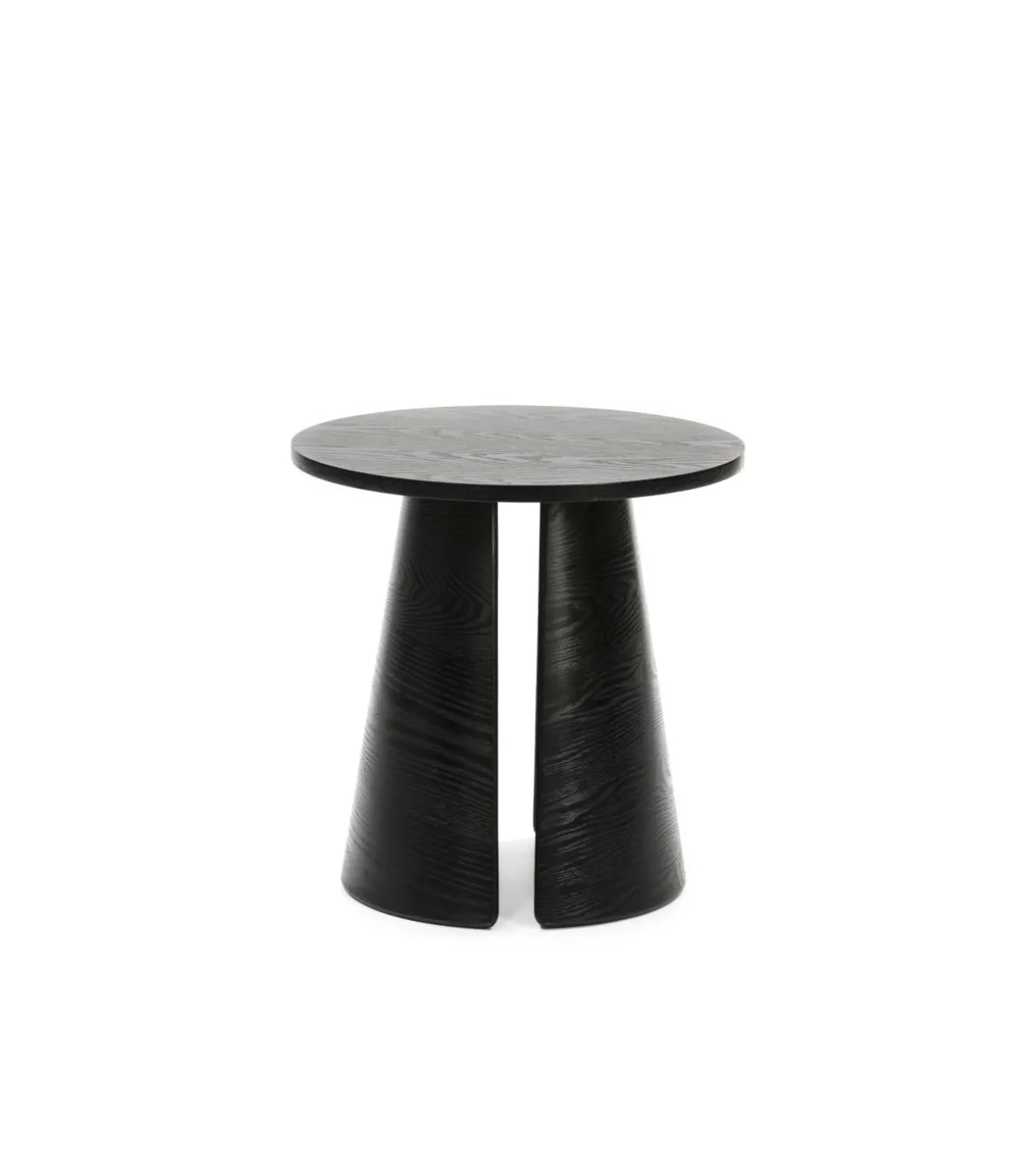 Mesa auxiliar de rincón modelo Cep acabado negro, 50cm(ancho) 50.1cm(alto) 50cm (largo)