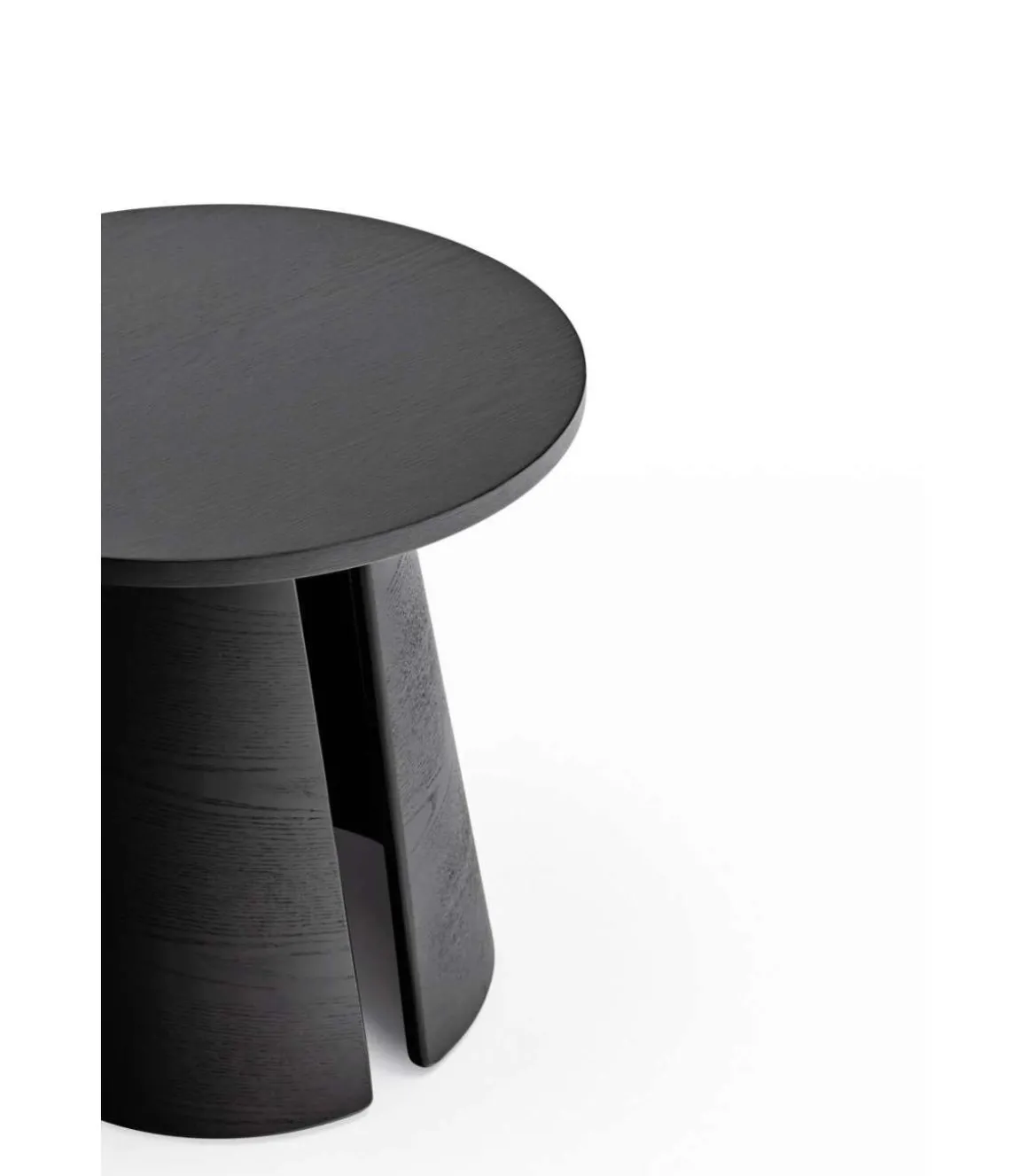 Mesa auxiliar de rincón modelo Cep acabado negro, 50cm(ancho) 50.1cm(alto) 50cm (largo)