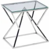 Mesa auxiliar Keops acabado acero 60 cm (alto) 60 cm (ancho) 50 cm (fondo)