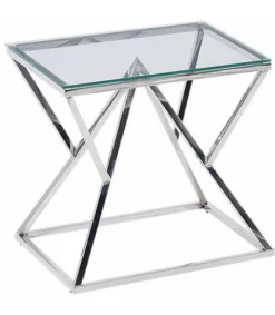 Mesa auxiliar Keops acabado acero 60 cm (alto) 60 cm (ancho) 50 cm (fondo)