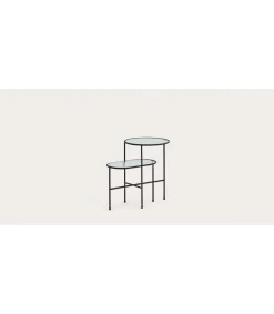 Mesa auxiliar modelo Nica acabado negro, 38/56cm(alto) 60cm(ancho) 40cm(fondo)