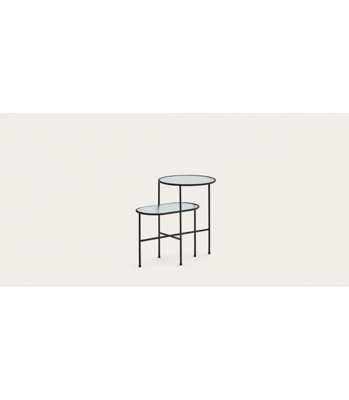 Mesa auxiliar modelo Nica acabado negro, 38/56cm(alto) 60cm(ancho) 40cm(fondo)
