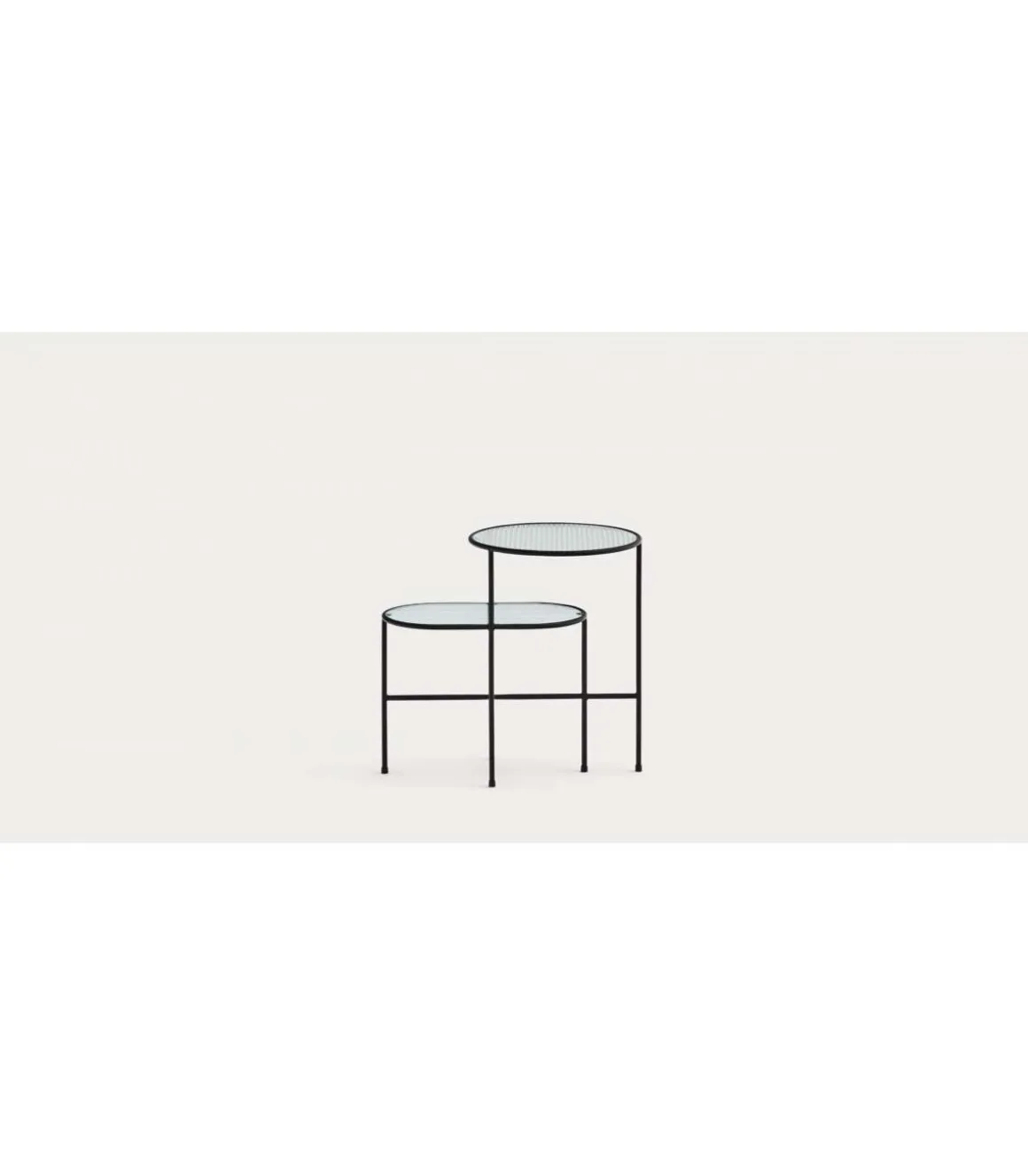 Mesa auxiliar modelo Nica acabado negro, 38/56cm(alto) 60cm(ancho) 40cm(fondo)