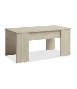 Mesa centro elevable acabado sable, 45 cm(alto)100 cm(ancho)50 cm(largo)