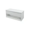 Mesa centro elevable acabado blanco, 50cm(alto) 108cm(ancho) 50cm(largo)