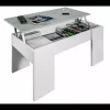 Mesa centro elevable Andujar en blanco artik y cemento 45-56cm(alto) 100cm(ancho) 50cm(largo)