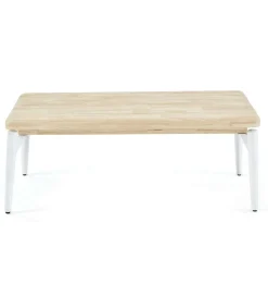 Mesa centro elevable Moon acabado roble nordish/blanco, 120cm (largo) 60cm (ancho) 47/62cm (alto).