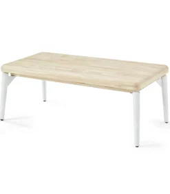 Mesa centro elevable Moon acabado roble nordish/blanco, 120cm (largo) 60cm (ancho) 47/62cm (alto).