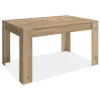 Mesa comedor Bass extensible acabado roble, 77cm(alto) 140-200cm(ancho) 90cm(largo)