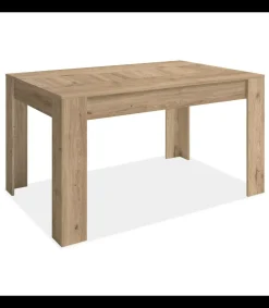 Mesa comedor Bass extensible acabado roble, 77cm(alto) 140-200cm(ancho) 90cm(largo)