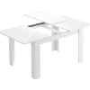 Mesa comedor extensible Paris en color blanco brillo 78 cm(alto)140-190 cm(ancho)90 cm(largo)