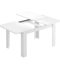 Mesa comedor extensible Paris en color blanco brillo 78 cm(alto)140-190 cm(ancho)90 cm(largo)