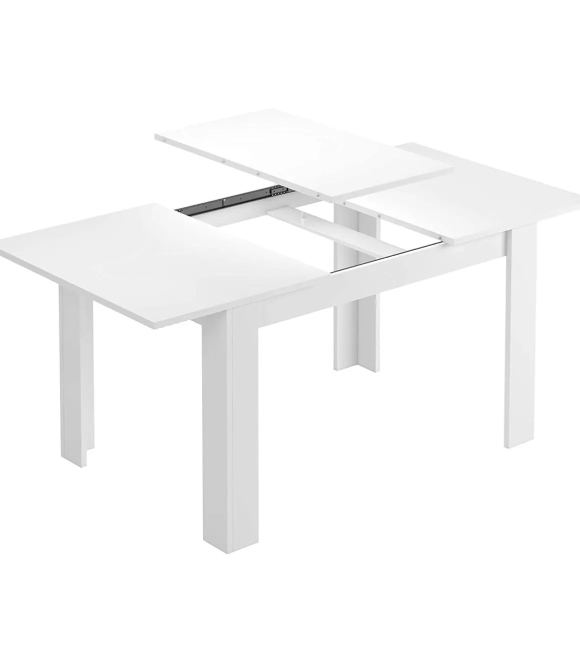 Mesa comedor extensible Paris en color blanco brillo 78 cm(alto)140-190 cm(ancho)90 cm(largo)