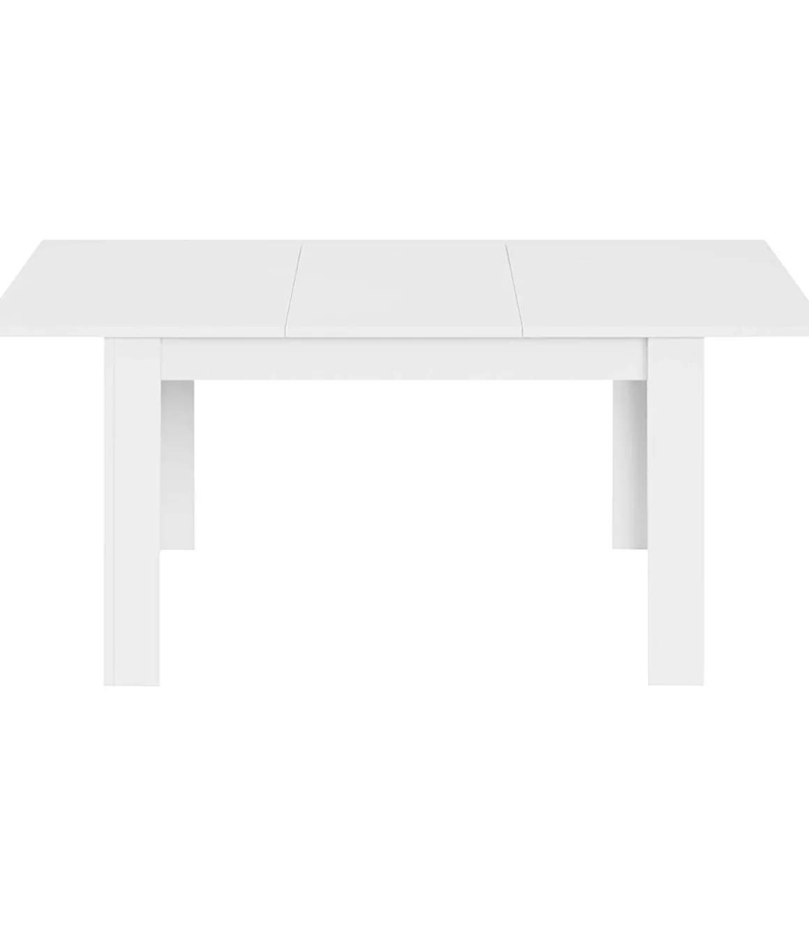 Mesa comedor extensible Paris en color blanco brillo 78 cm(alto)140-190 cm(ancho)90 cm(largo)
