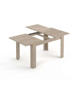Mesa comedor extensible Paris en color roble canadian 78 cm(alto)140-190 cm(ancho)90 cm(largo)