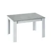 Mesa comedor extensible Paris en color cemento-blanco artik 78 cm(alto)140-190 cm(ancho)90 cm(largo)