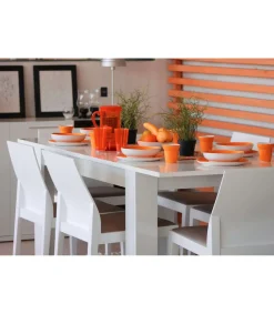 Mesa comedor extensible Paris en color blanco artik 78 cm(alto)140-190 cm(ancho)90 cm(largo)